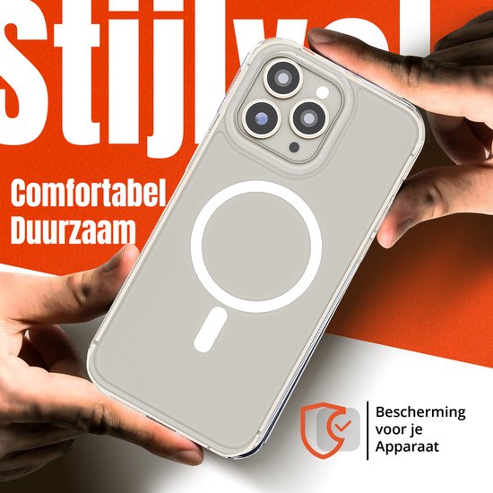 Étui Magsafe iPhone 15 Pro Max Transparent - Étui Magsafe magnétique - iPhone 15 Pro Max Transparent - Étui Magsafe iPhone 15 Pro Max - Transparent