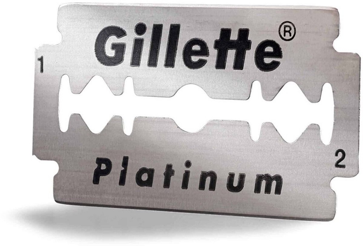 Lames De Rasoir Gillette Platinum 100 Aero - Lot De 20 Pochets De 5, Vintage