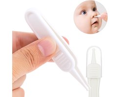 Snotpincet Baby I Neusreiniger I Neuspeer I Nose Cleaner I Snot Verwijderen I Met Dopje I Wit
