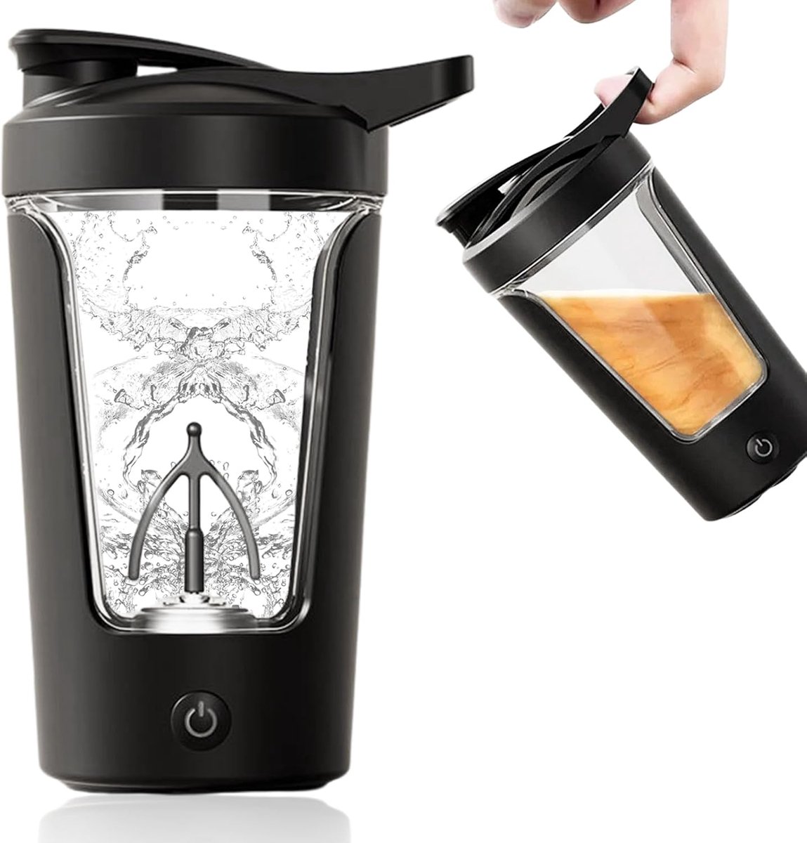 Lexium Elektrische Shakebeker - Elektrische fitness shake beker - Shakebeker - Fitness shakebeker - Elektrische proteïnebeker - Shakebekers - Shaker - Automatisch Roeren - Proteine Shaker - Automatische Sportbeker - Sporten