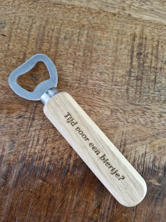 Houten flesopener rond Minimalistic chic
