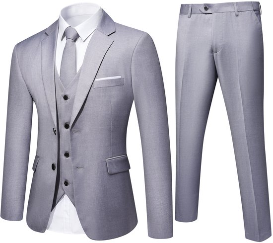 Blazer Homme élégant à Un Bouton - Coupe Slim Moderne - Polyester Viscose - Pour Occasions Professionnelles