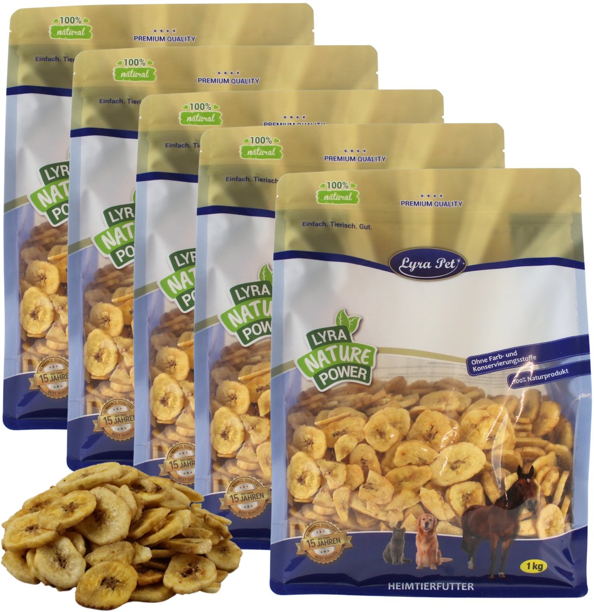5 kg Lyra Pet® Gedroogde bananen
