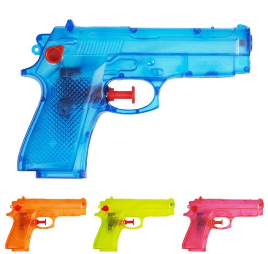 Krüger Waterpistool - 14 cm - geel - waterpistooltjes - basic model - zomer waterpret