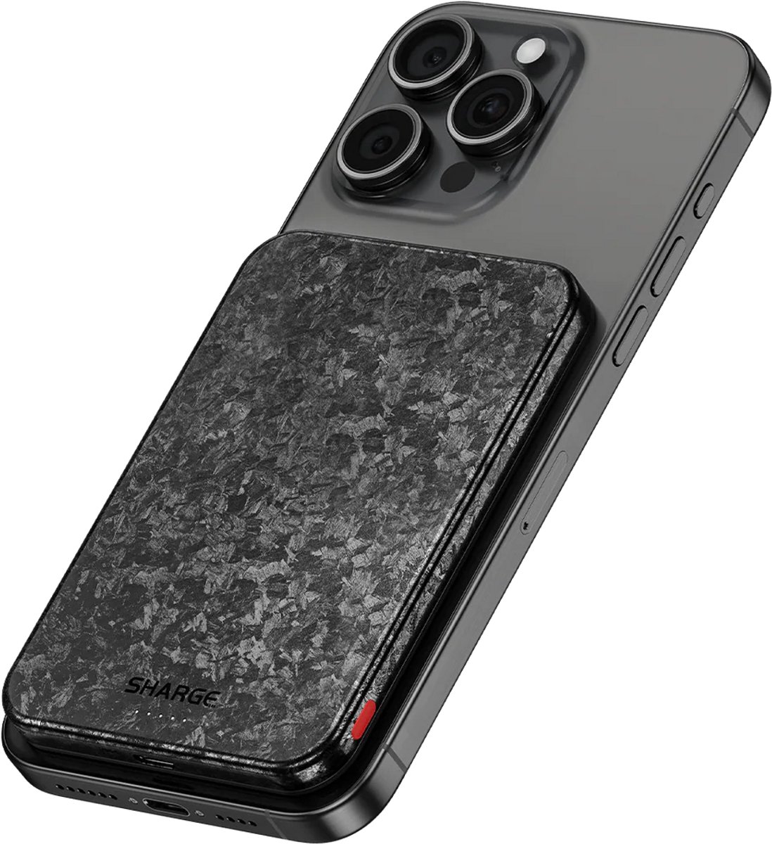 SHARGE CarbonMag Powerbank 5000 mAh - MagSafe Compatibel - €49,85