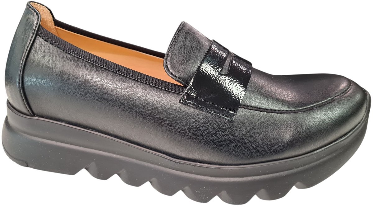 Wolky Dames Instappers 02127 Snoafer F2F Zwart