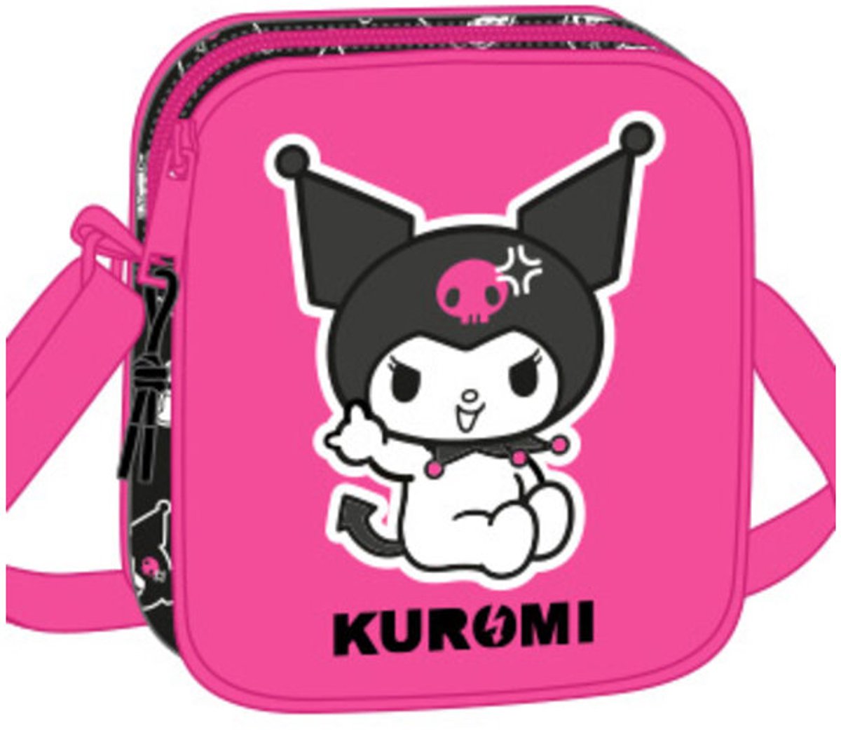 Kuromi Mini Schoudertas Kuromi - 18 x 16 x 4 cm - Polyester