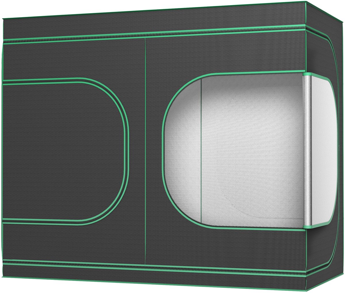 NAIZY Kweektent 240x120x200 cm Kweektent met reflecterende Mylar Lichtdichte waterdichte kweektent Kweekkas voor planten Kweekruimte Thuis kweken