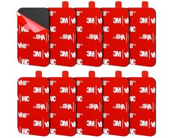 3M Dubbelzijdige Tape, 3M Tape Extra Sterke, 3M Pads, Rechthoekig, Water- en hittebestendigheid voor auto, huis Decoratie & Actiecamera & Dashcam 44 * 34mm