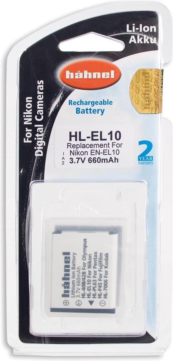 Hähnel HL-EL10 accu - Nikon EN-EL10 model