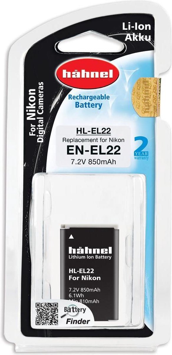 Hahnel HL-EL22 Li-Ion accu (Nikon EN-EL22)