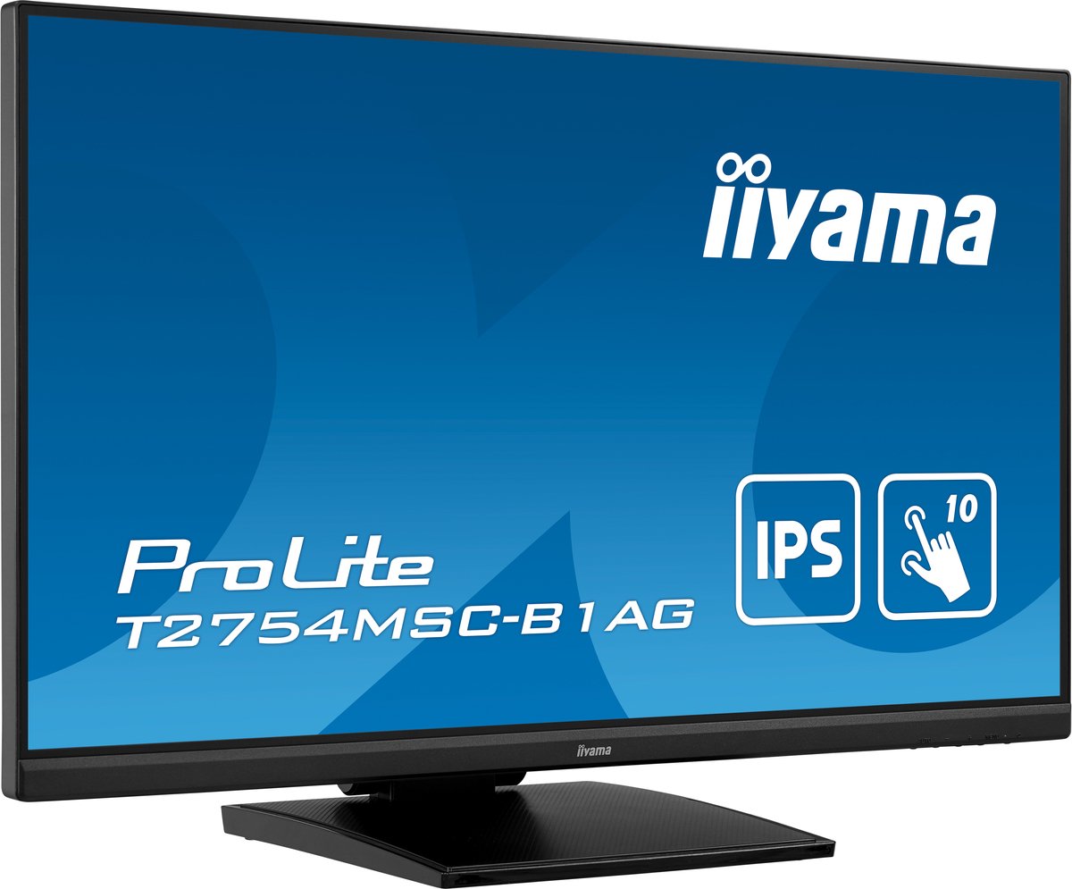 Iiyama ProLite T2754MSC-B1AG 27" Full HD LED Touchscreen Monitor 1920x1080, 60Hz, USB 3.2, HDMI, VGA, Speakers - Afbeelding 5