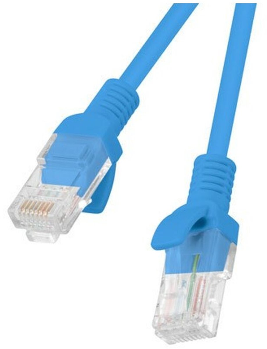 Stevige UTP-netwerkkabel categorie 5e Lanberg PCU5-20CC-0050-B Blauw 50 cm