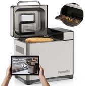 Fornello Broodbakmachine - Incl. Uitlegvideo’s - Keramisch bakpan - Broodmachine - Glutenvrij