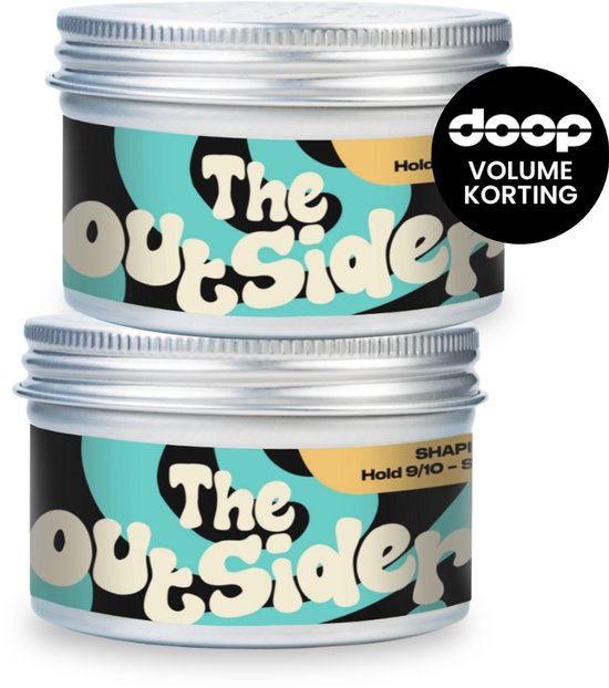 doop The Outsider 2X 100ml - Wax - Voordeelverpakking - Haarverzorging - Super Sterke Hold - Shaping Mud