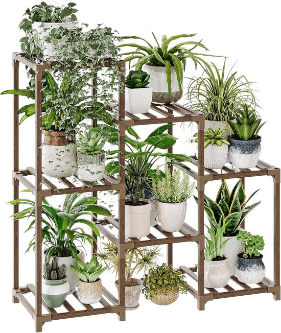 Plantenstandaard binnen hoog, zwart metalen