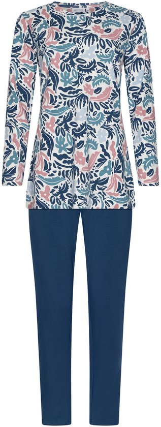 Pastunette - Blue Bloom - Pyjama - Bio Katoen - Maat 48