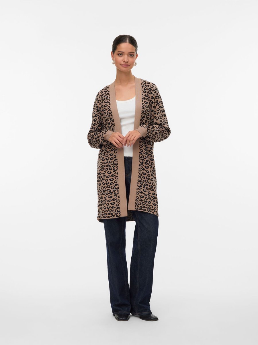 Vero moda VMNANCY LS FUNNELNECK DRESS GA BOO 10249116 donkergroen kopen