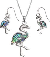 Tide Jewellery Paua Shell - Vogel Collectie - Flamingo Set