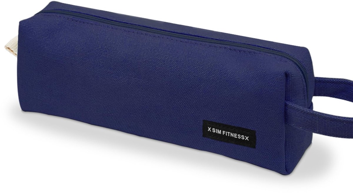 Pennenetui voor Tienermeisjes - Ruime Pennenzak voor School & Kantoor - Donkerblauw