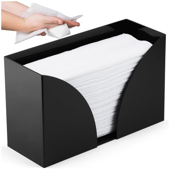 servethouder draadijzer hartjes - zwart (16x15x5cm) | Jan&Juup