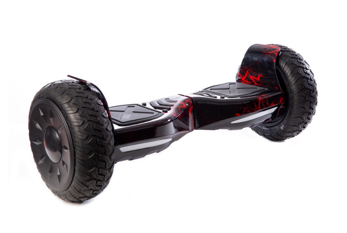 Altrado - Hoverboard – Red Lightning – 10 inch Off-Road - 15 km/h - 10km bereik - Bluetooth speaker - Oxboard - Hoverboards
