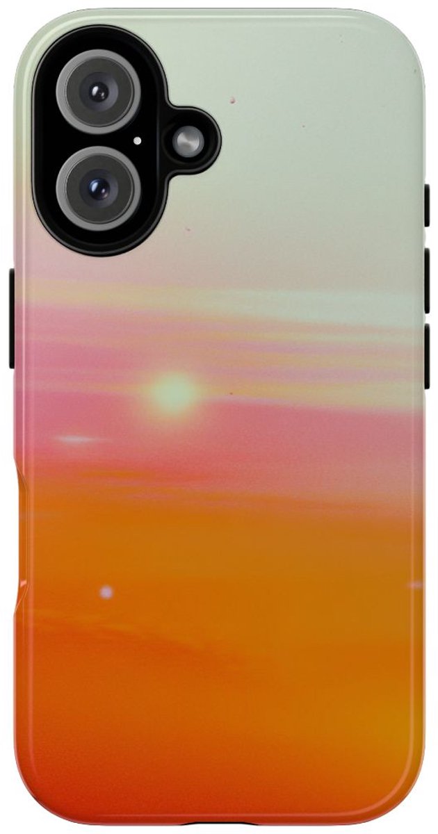 Abstracte Zonsondergang Kleuroverloop – Telefoonhoesje Geschikt voor iPhone 16