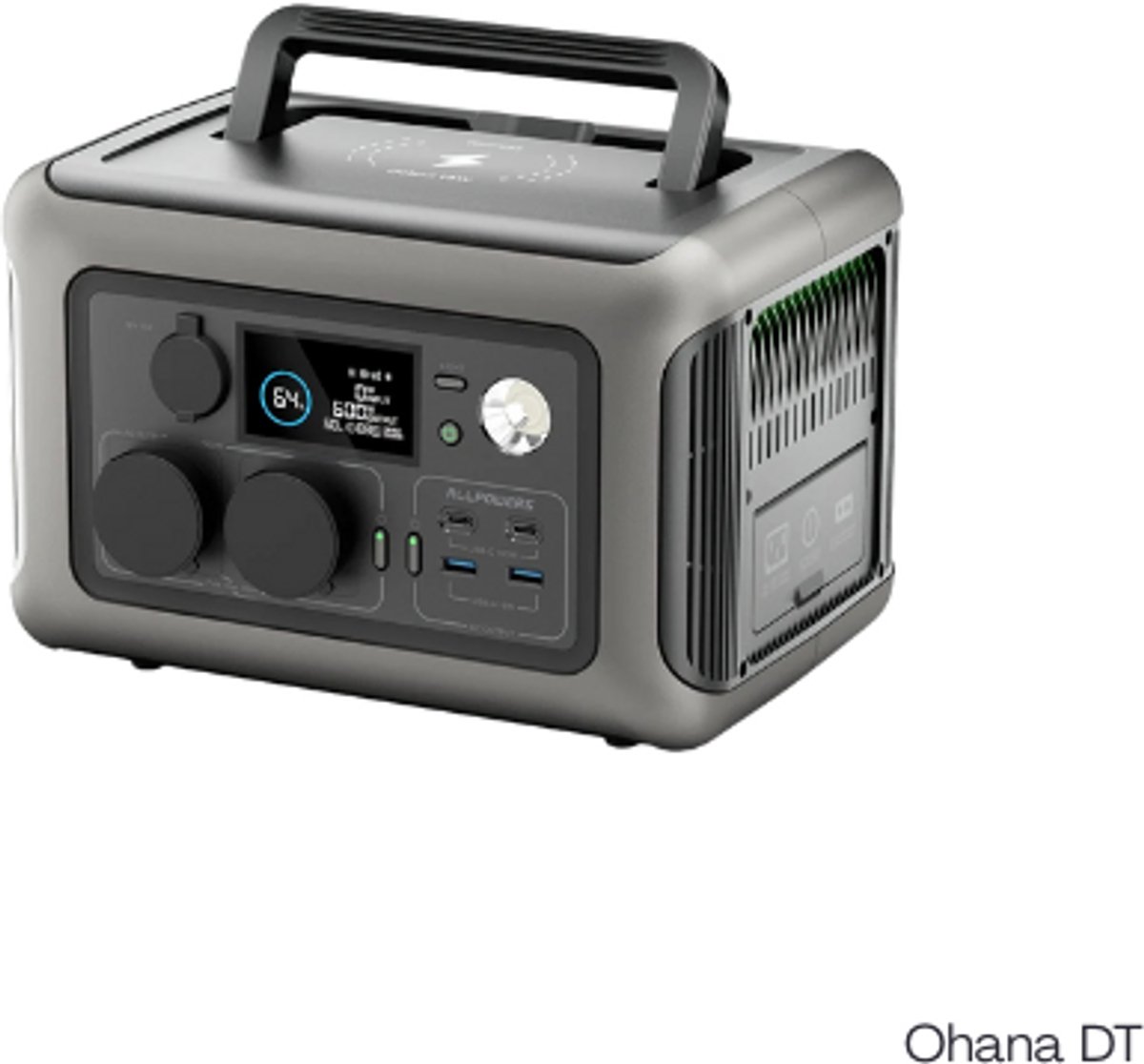 Allpowers - Powerstation - Power Station - Powerbank - 299 Wh - LiFeP04-batterij - 2 Stopcontacten - 1200W Overspanning