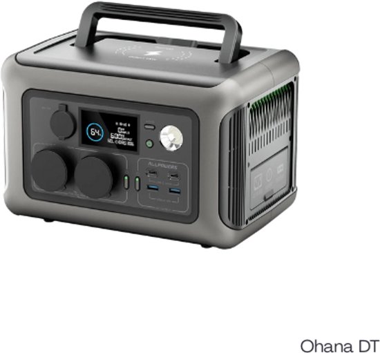 Allpowers - Powerstation - Power Station - Powerbank - 299 Wh - LiFeP04-batterij - 2 Stopcontacten - 1200W Overspanning
