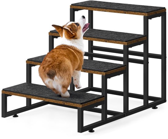 Kattenladder, kattentrap voor balkon, trap, 1 m, met metalen