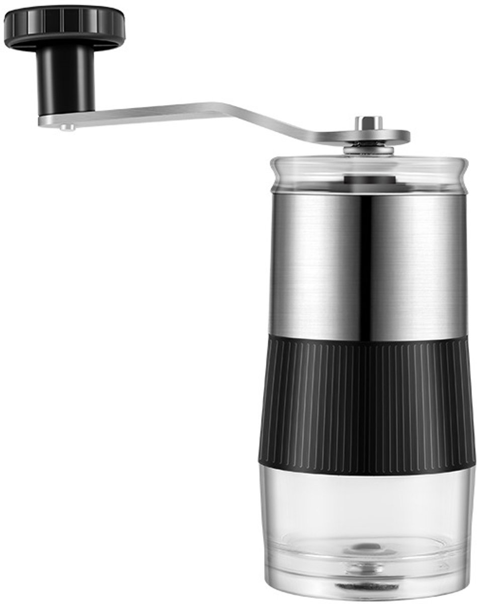Crrynuo - Handcrank Coffee Maker - Mini Grinder - Small - Portable - Visible Powder Cup - 1 Stuk