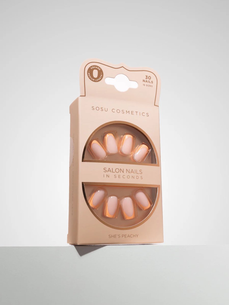 Sosu | Salon Nails She is Peachy - 30 stuks - Nepnagels - Vegan
