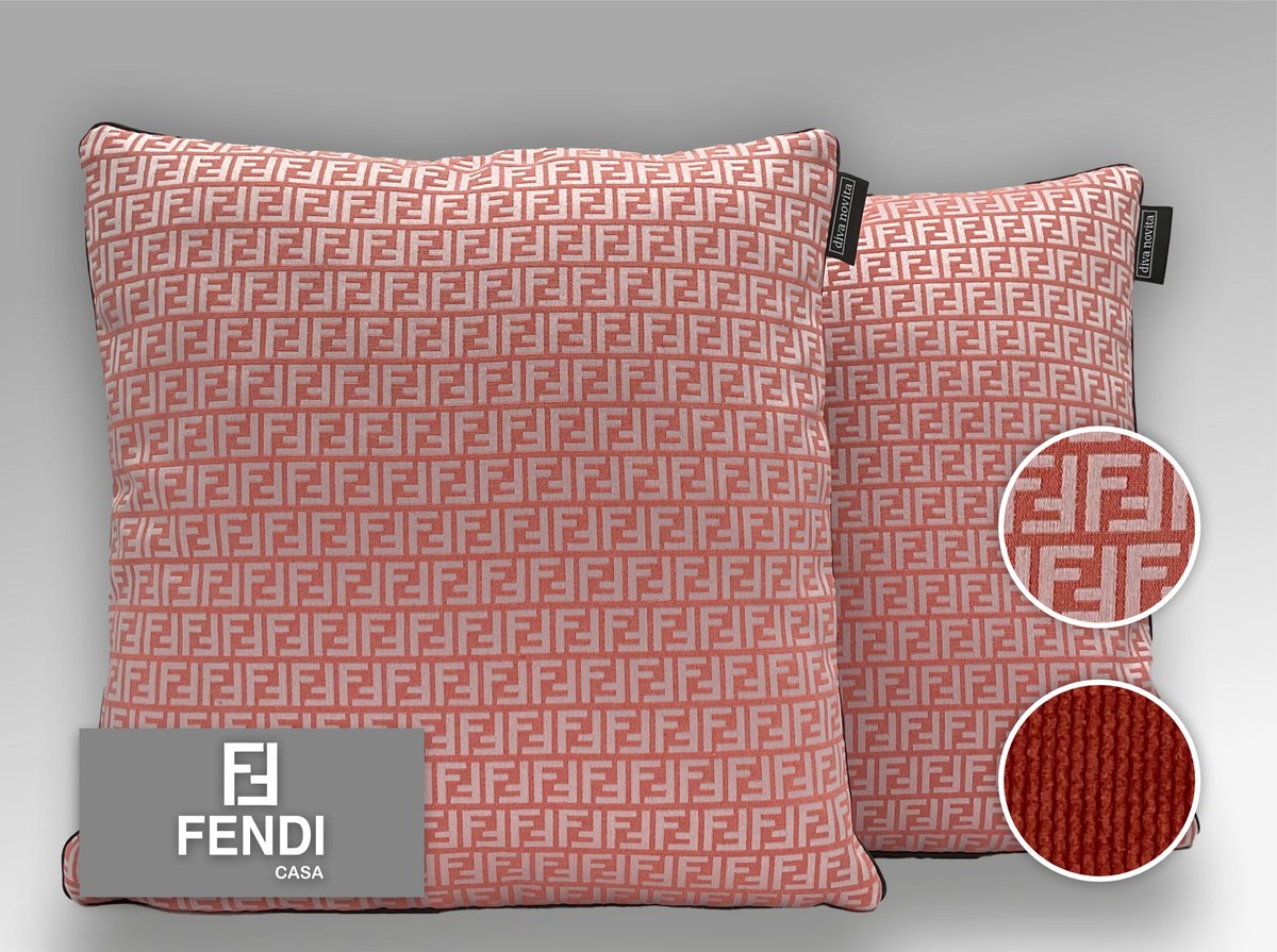 Fendi - Kwaliteits sierkussen gemaakt van originele Fendi Casa stof