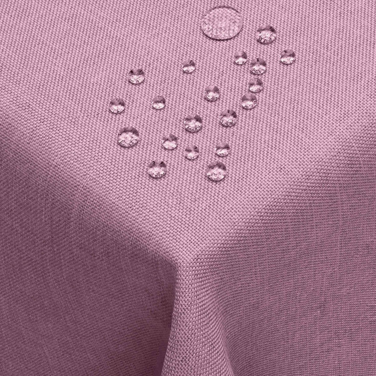 DecoHomeTextil Linnenlook Kleur Maat Selecteerbaar - Vierkant 135 x 200 OF 200x135 OF 135x200 cm Paars met Lotus Effect Tafelkleed met Vlekbescherming Paars TD Vierkant