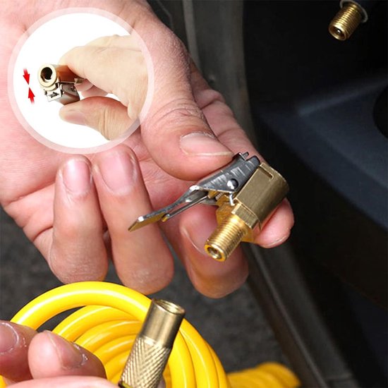 3 stuks banden Air Chuck messing autoventiel hendel - bandenventiel luchtpomp clip - ventiel aansluiting autoventiel adapter voor auto fiets motorfiets bandenpomp (3 modellen) — afbeelding 2