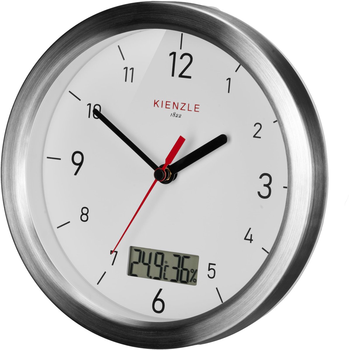 Kienzle Badkamerklok - DCF Signaal - Waterdicht - Zilver