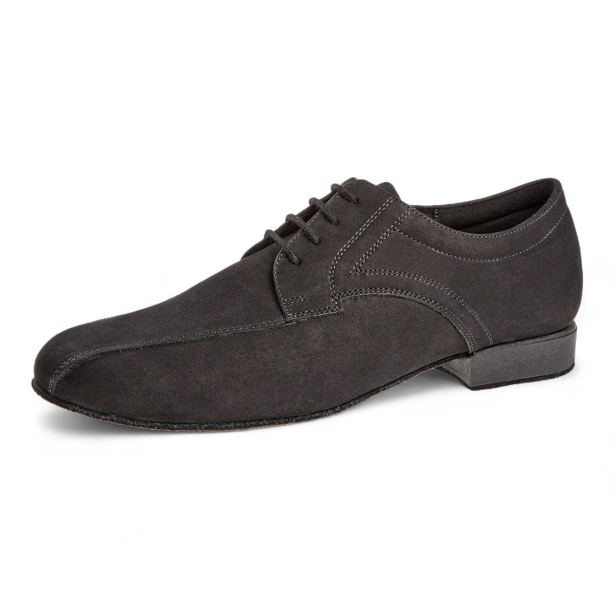 Diamant 094 - 025 - 448 - Dansschoen voor heren - Zwart Nubuck - Brede pasvorm H - Schokabsorberend kussen in de hiel - Extra comfort tijdens het dansen - Flexibele zwarte suède zool - Stijldansen, Ballroom, Tango - Diamant - Zwart - 46.5