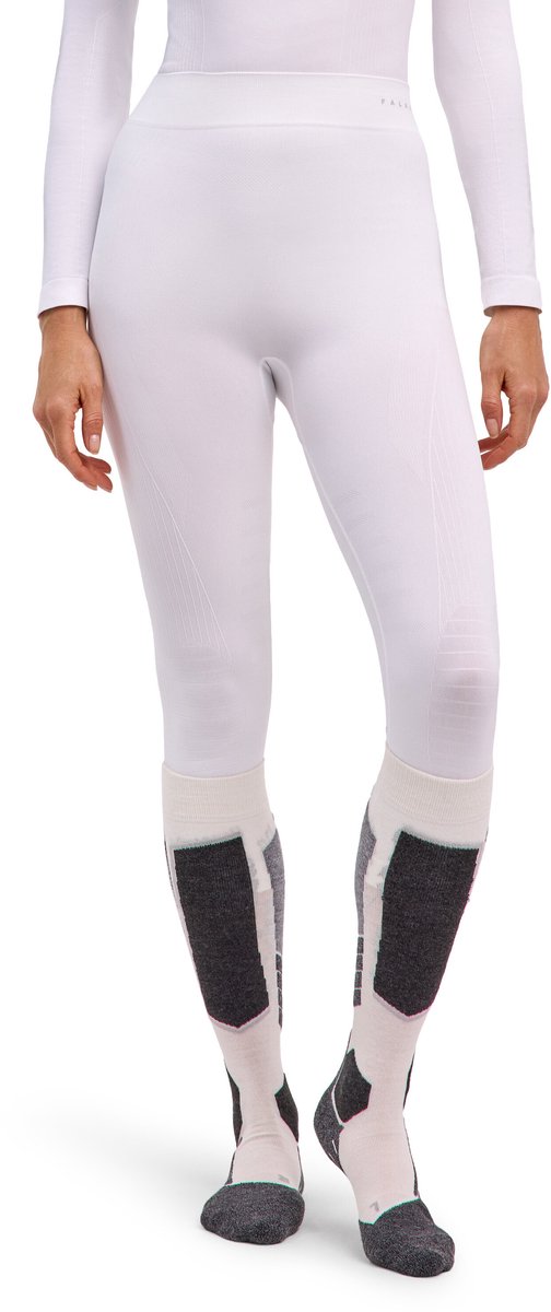 FALKE Maximum Warm 3/4 sneldrogend functioneel materiaal functioneel ondergoed dames wit - maat XL