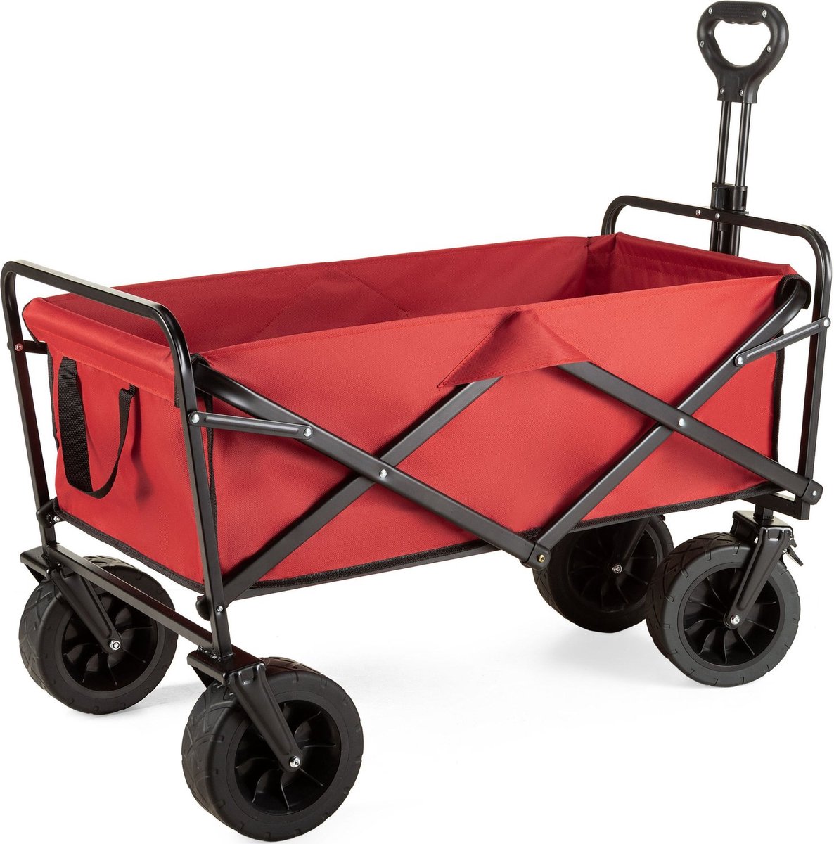 Outtec® Opvouwbare Bolderkar, Bolderwagen, Boodschappenwagen - 100 liter - tot 100 kg - 91x59x52 cm - voor Boodschappen & Kamperen