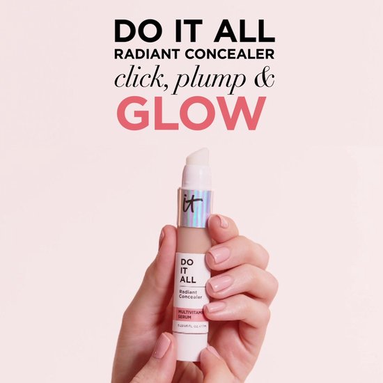 IT Cosmetics DO IT ALL Radiant Concealer - Concealer en multivitamine serum 2-in-1 - Medium dekking - 215 Light Warm