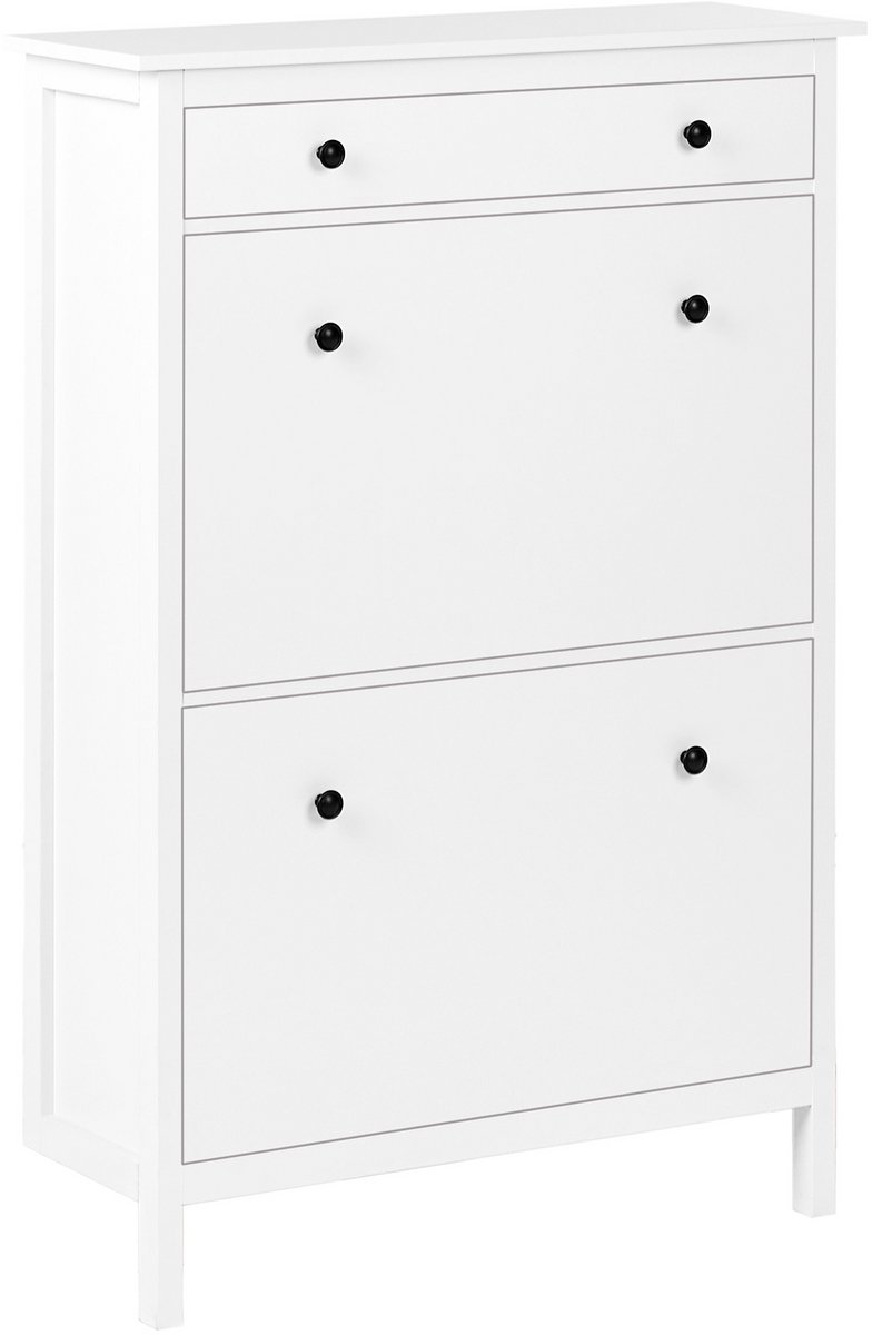 GIBSON - Schoenenkast 2 vakken - Wit - MDF