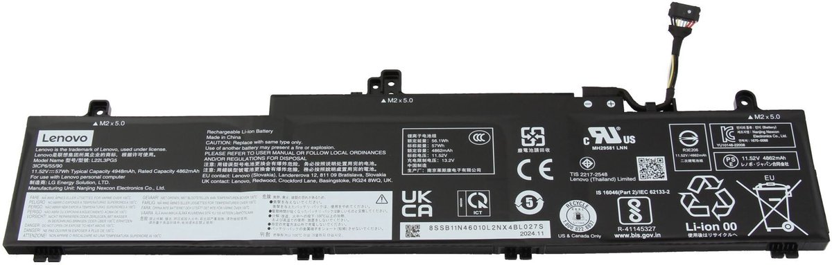 Lenovo 5B11K63032 Batterij - 57Wh
