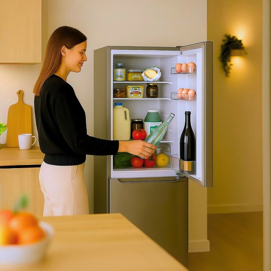 Salora COOLFREEZE143IN, 173 L, N-ST, 40 dB, 2,6 kg/24h, E, Acier inoxydable