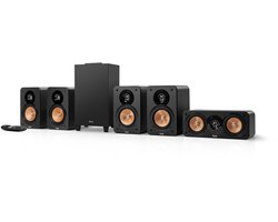 Teufel ULTIMA 20 CONCEPT Surround 5.1 Systeem - Home cinema set met Subwoofer en geïntegreerde AV-ontvanger - Bluetooth aptX, HDMI ARC CEC, USB-C - zwart