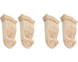 JGS Premium - Houten Kolommen Consoles 2 Stuks Massief Hout Europese Stijl Wanddecoratie Woonkamer Eetkamer Rustiek Elegantie - Kolomsteunen voor Interieurontwerp met Zoektermen: decoratie, woonkamer, interieur.