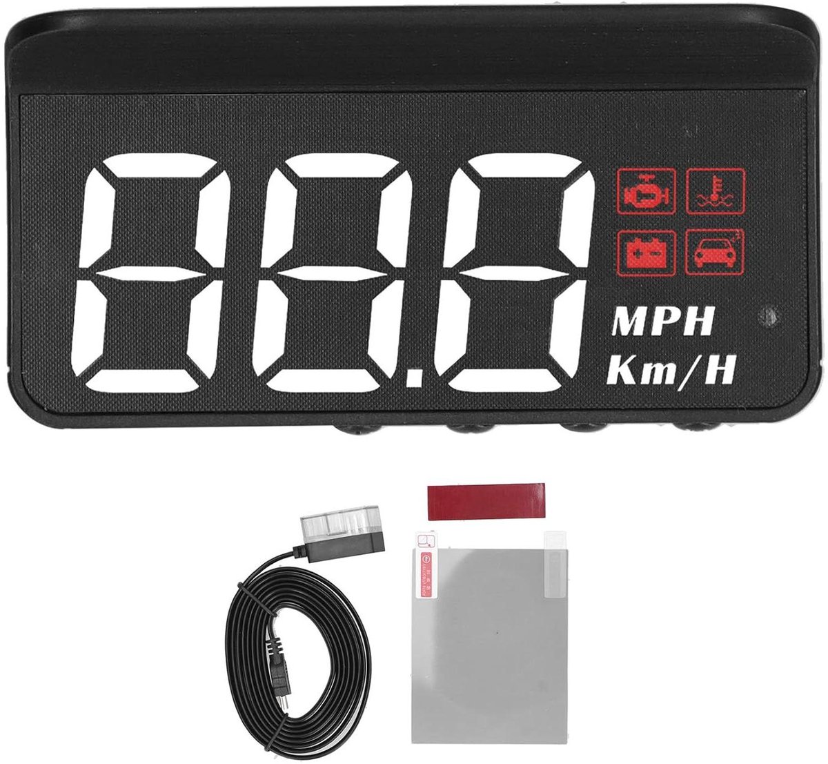 JGS Premium - Auto Head-Up Display voorruitprojector - Snelheidsmeter OBD2 - Multifunctionele Meter - Rijherinnering & Vermoeidheid Alarm