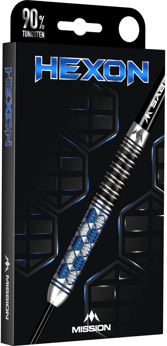 Mission Hexon Blue 90% - Dartpijlen van Mission — afbeelding 3