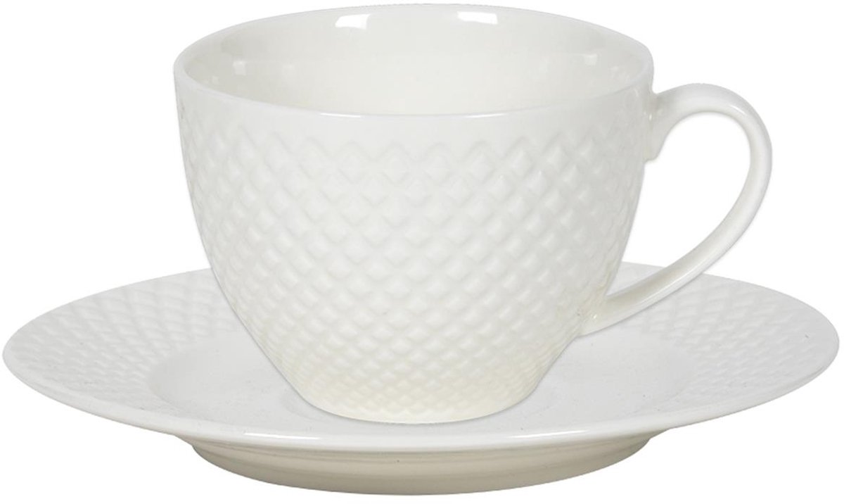 Kop en schotelset Diamond 220ml doos a 6
