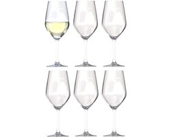 Vicrila wijnglazen Verdot - 6x stuks - voor rode en witte wijn - 420 ml - 23 x 8 cm - transparant - Horeca kwaliteit - Hard glas