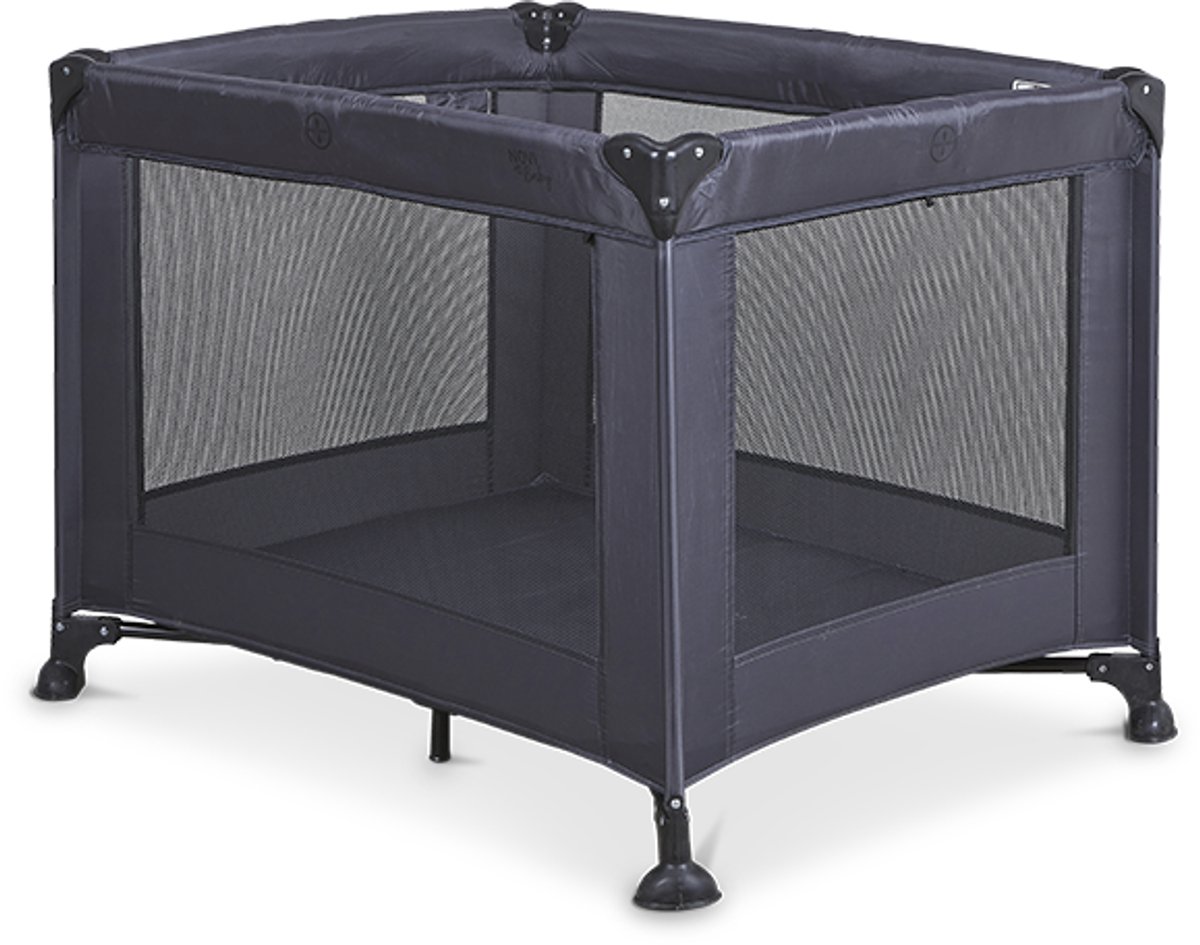 Novi Baby Liv Air+ Dark Campingbed/box - Grijs/Zwart Mesh - Geschikt vanaf de geboorte - Compact inklapbaar campingbed thumbnail 4